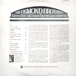 The Osmond Brothers Sing The All Time Hymn Favorites (Back)